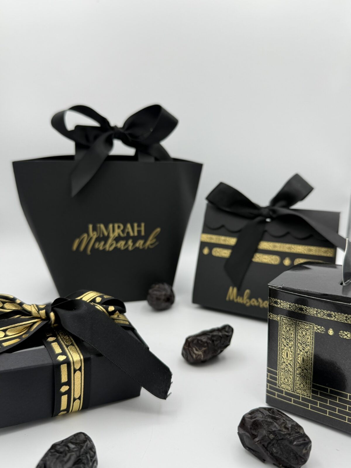 Mubarak dadeldoosje met Kaaba-print (per 4)