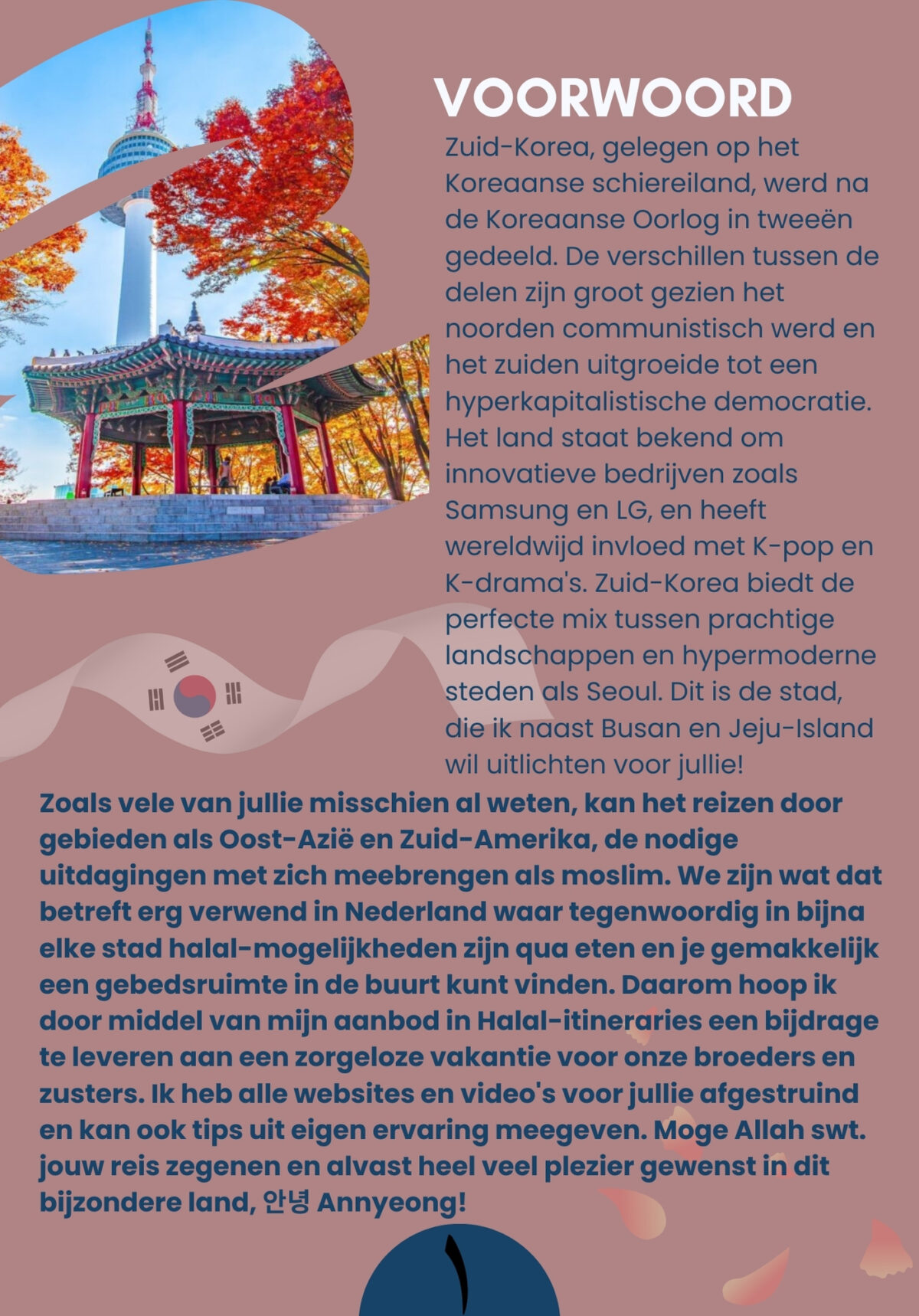 Halal reisplan Itinerary Zuid-Korea